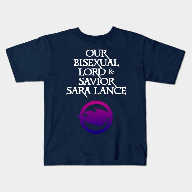 Bi Sara Lance Kids T-Shirt by NerdPancake